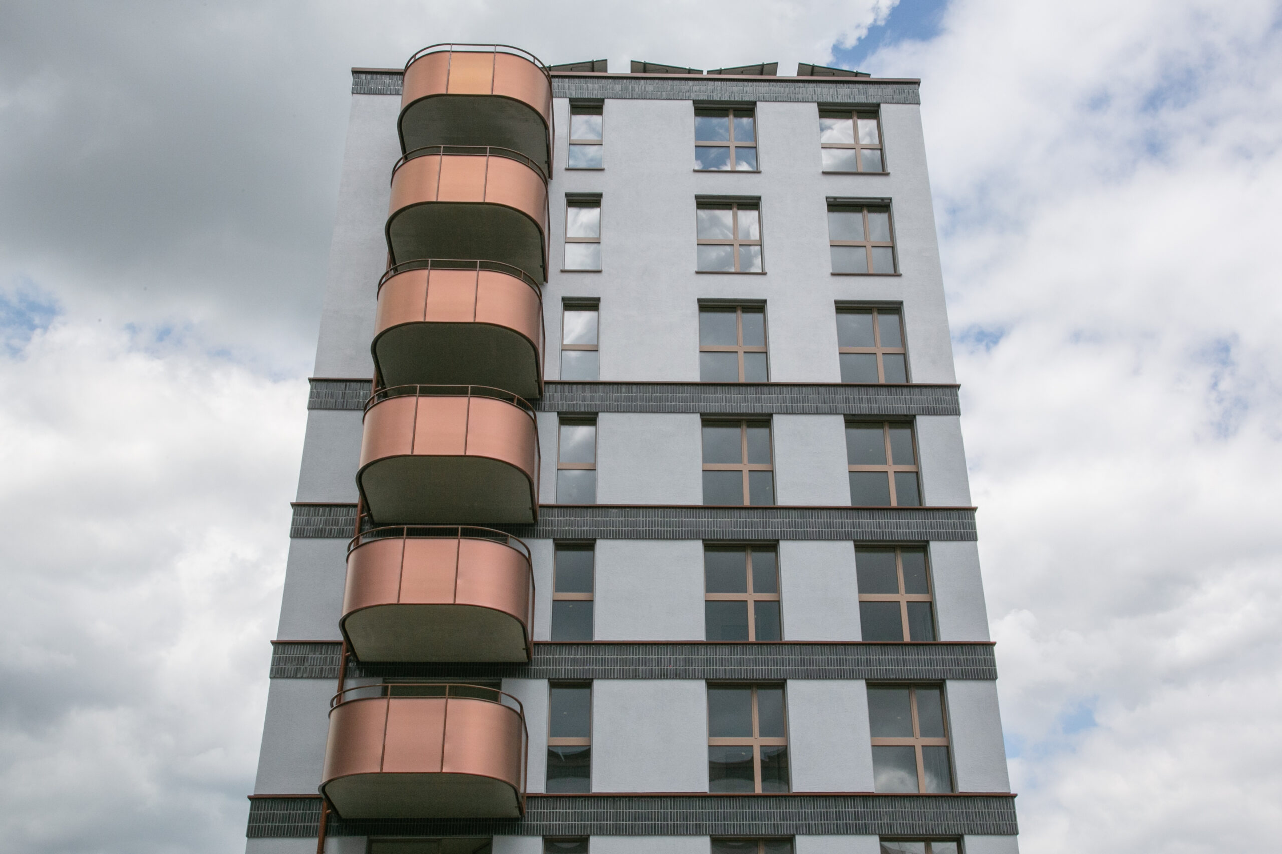 Fenster in Dübendorf im Neubau Younic - Perspektivische Ansicht eines Wohnturms