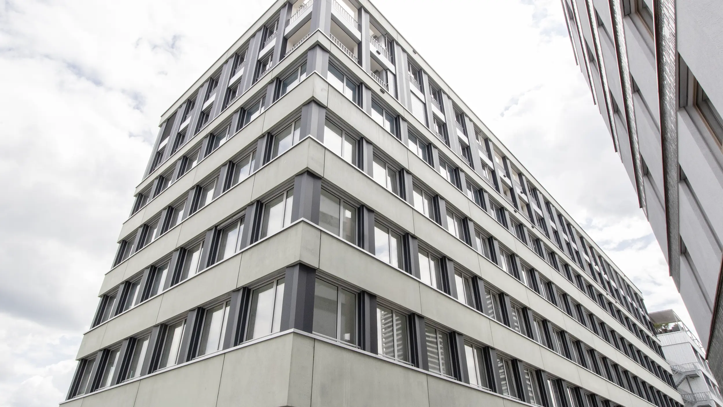 Perspektivische Ansicht des Gewerbehauses Fabrik11 in Dübendorf