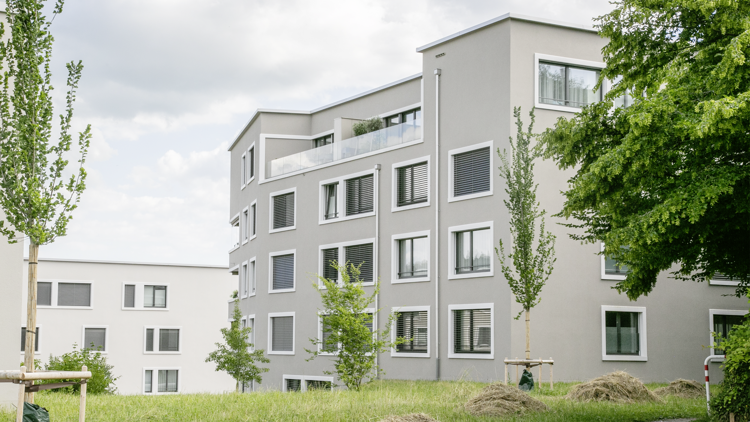 Wohnüberbauung modernes Haus Neualtwil in der Schweiz